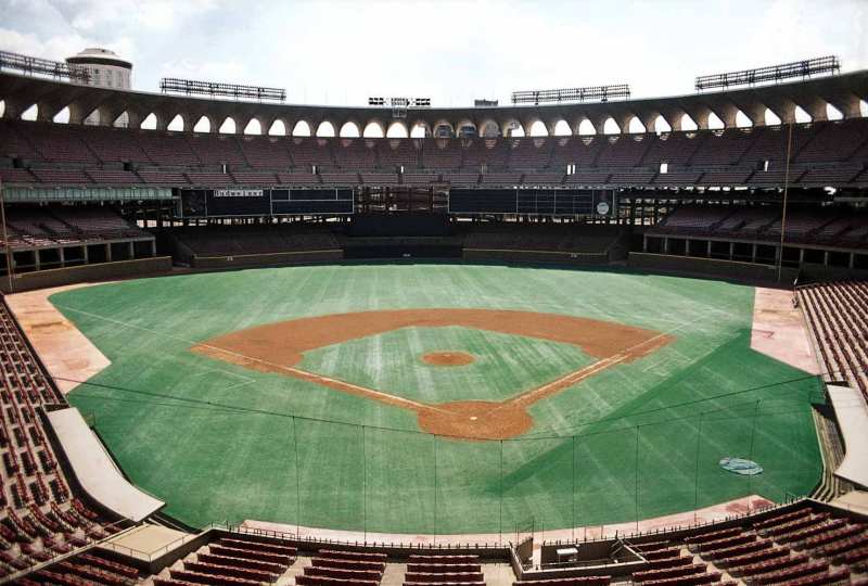 Busch Memorial Stadium 1973 www.ballparkprints.com 