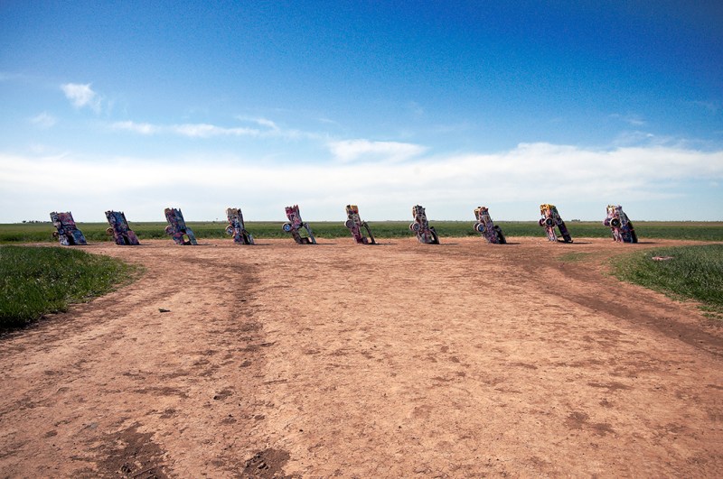  Cadillac Ranch Amarilllio Texas Rt 66 www.ballparkprints.com